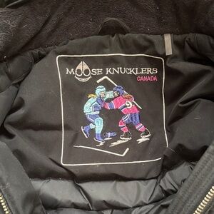Moose Knuckles Kids Black Puffer Jacket